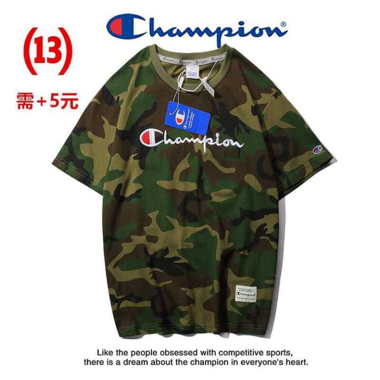 (CÓ SẴN) Áo Thun Champion - Champion Tee chữ và logo THÊU kèm tag bên dưới vạc áo