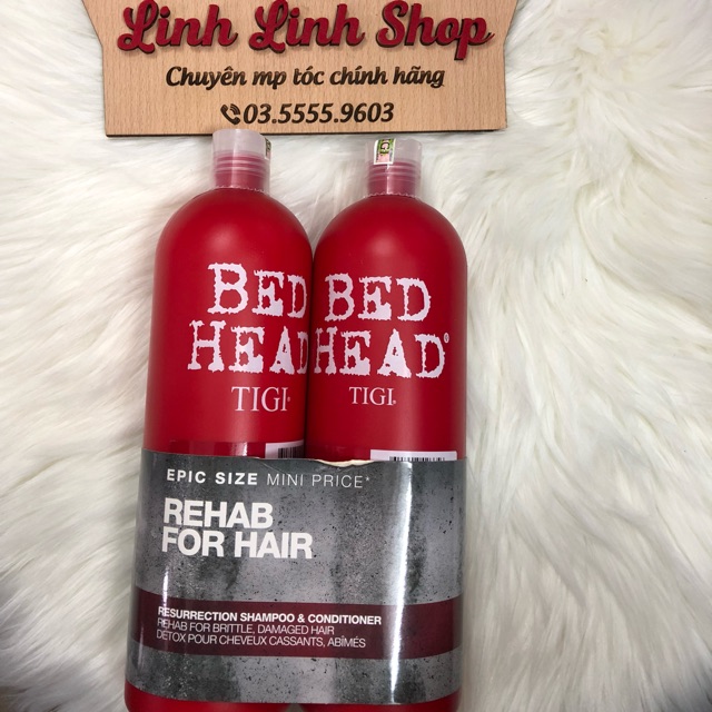[ RẺ NHẤT SHOPEE ] BỘ DẦU GỘI VÀ XẢ TIGI PHỤC HỒI CẤP ĐỘ 3 750 ML x 2