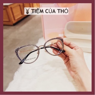 Gọng kính cận nữ, form mắt mèo Tiệm của thỏ mã 87007