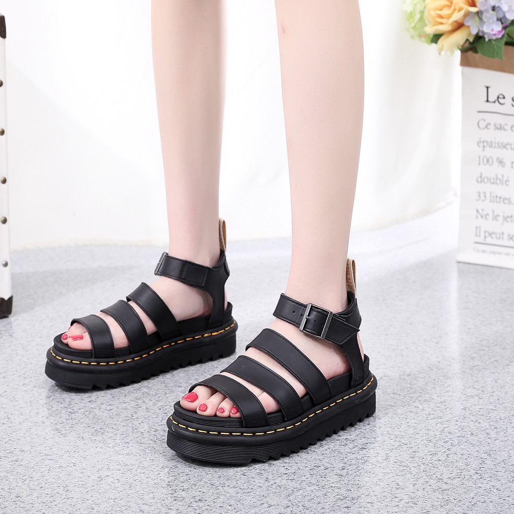 Xăng đan Da Chống Thấm Nước Dr.Martens Phong Cách Roman Dành Cho Nữ