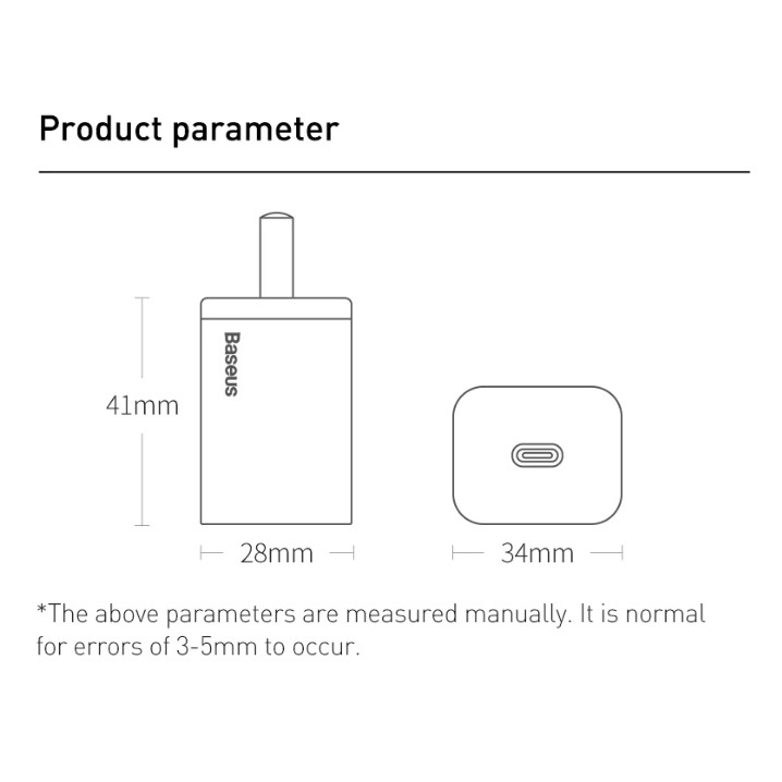 Củ Sạc BASEUS Mini 20W Super Si Sạc Nhanh dùng cho iPhone 12 iPad Xiaomi OPPO Vivo Vinsmart Huawei