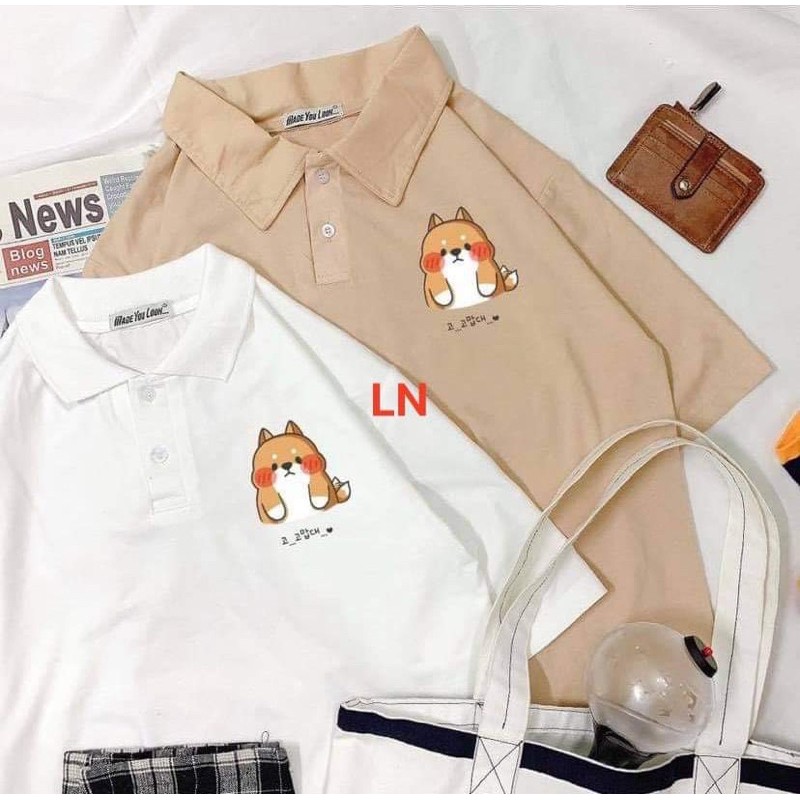 Áo polo mèo má đỏ DA3