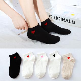 Tất nữ mềm mại họa tiết trái tim