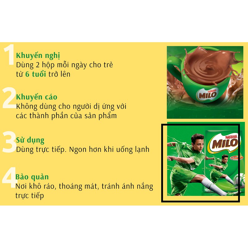 Thùng 48 hộp thức uống lúa mạch ít đường Milo Active Go 180ml