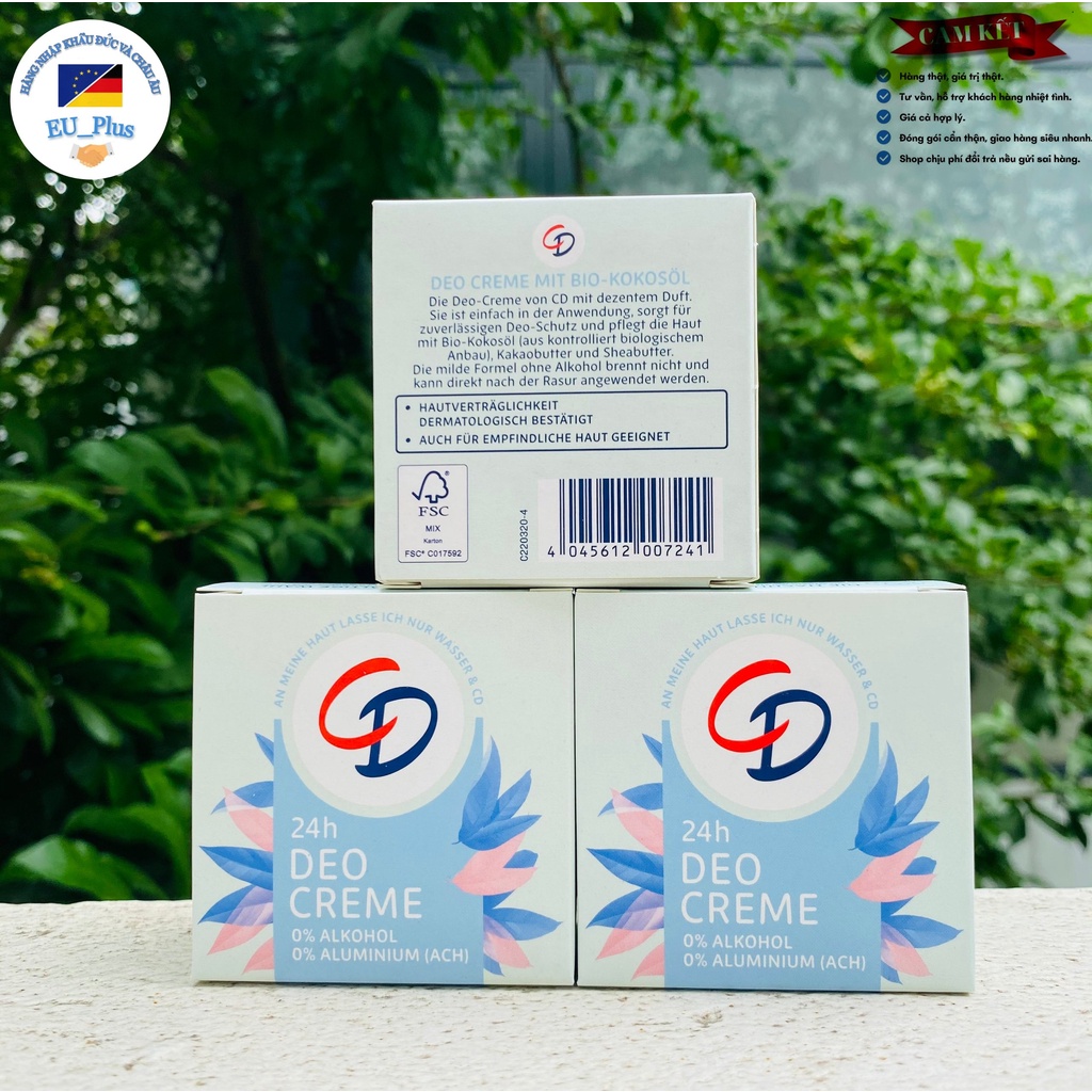 Kem khử mùi và ngăn mồ hôi nách CD DEO nội địa Đức 50ml