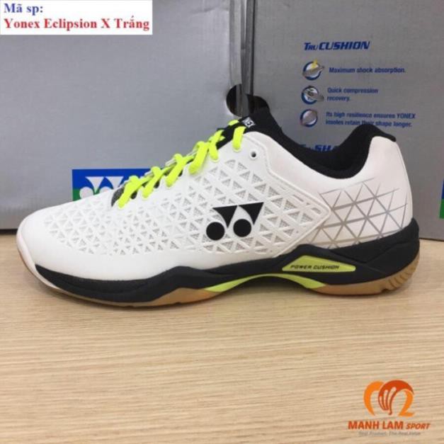 XẢ HÀNG- [Giày cao cấp] Giày cầu lông Yonex ECLIPSION X Trắng bán chạy 2020
