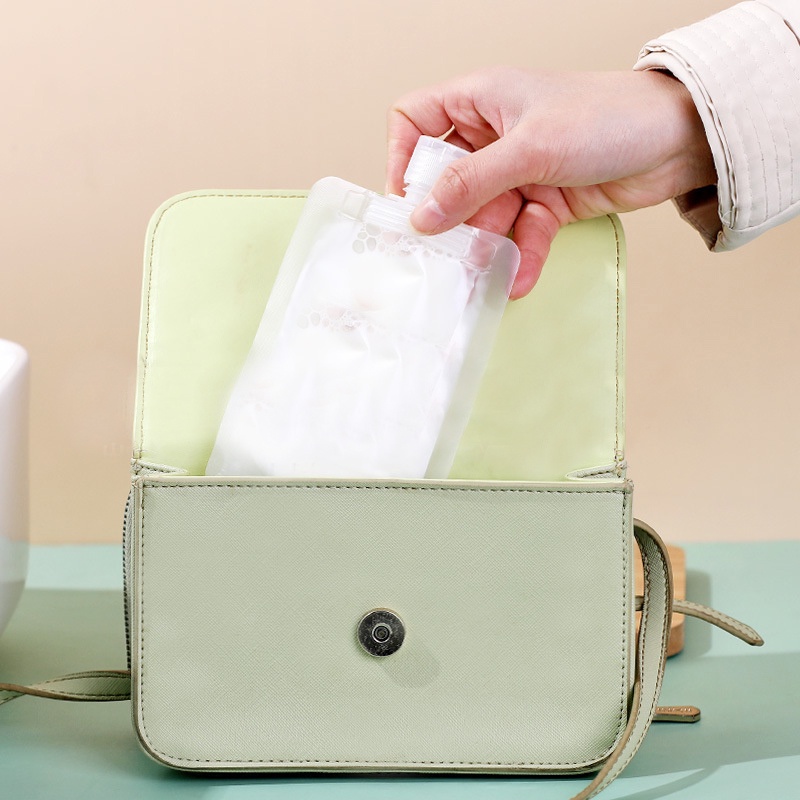 Túi Chai Tuýp Chiết Chứa Mĩ Phẩm Dung Dịch Nhựa Nắp Bật Trong Suốt Đi Biển Chống Nước Công Tác 30ml 50ml 100ml Legaxi