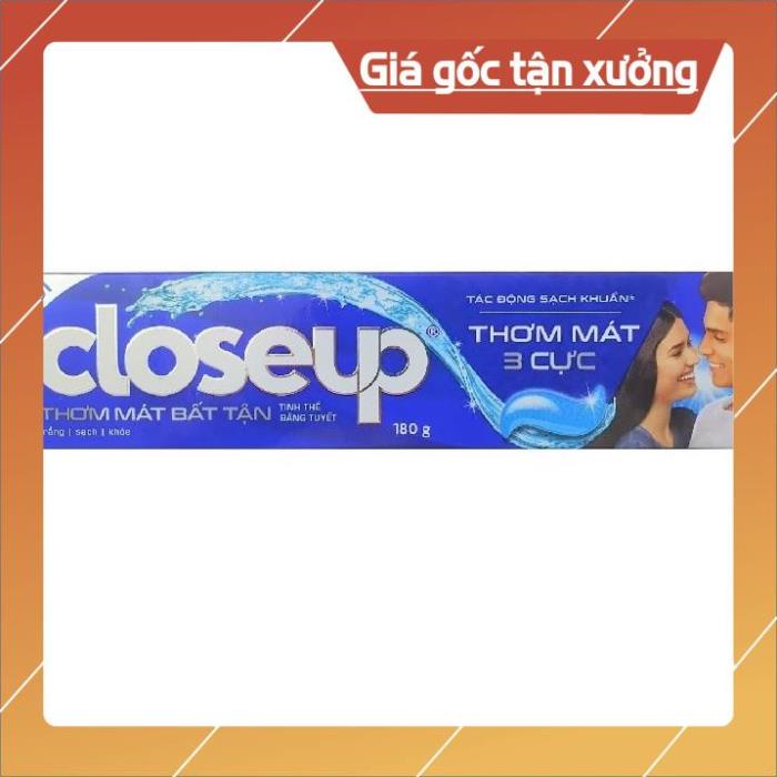 [ICLN9 giảm 5K cho đơn hàng 50k]  Kem đánh răng Closeup tinh thể băng tuyết 180g