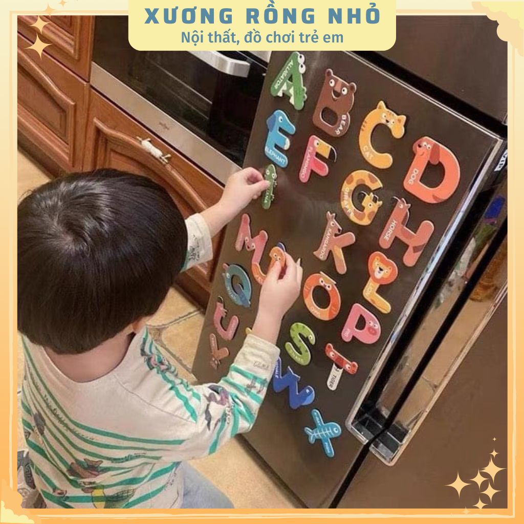 [Chính Hãng] Bộ số và chữ cái nam châm Mideer, Number Magnets gồm 26 miếng, đồ chơi nam châm học số và phép tính