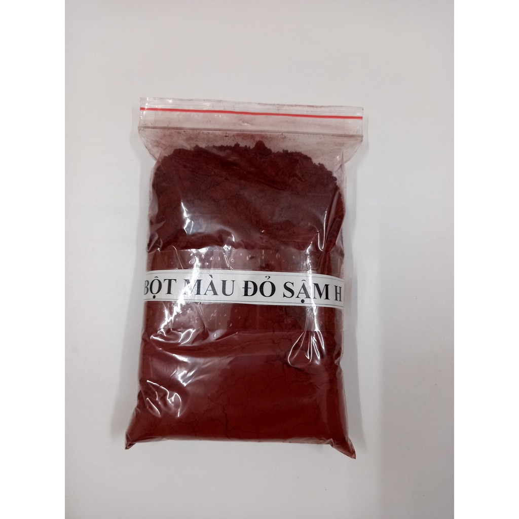 Bột màu oxit sắt màu đỏ sậm túi 0,5kg