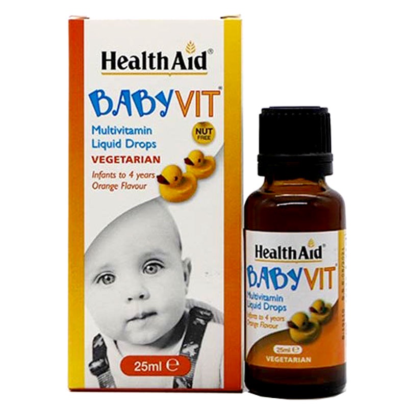 Healthaid Baby vit drops – bổ sung vitamin khoáng chất cho trẻ, tăng sức đề kháng 25ml (từ 0 đến 4 tuổi)