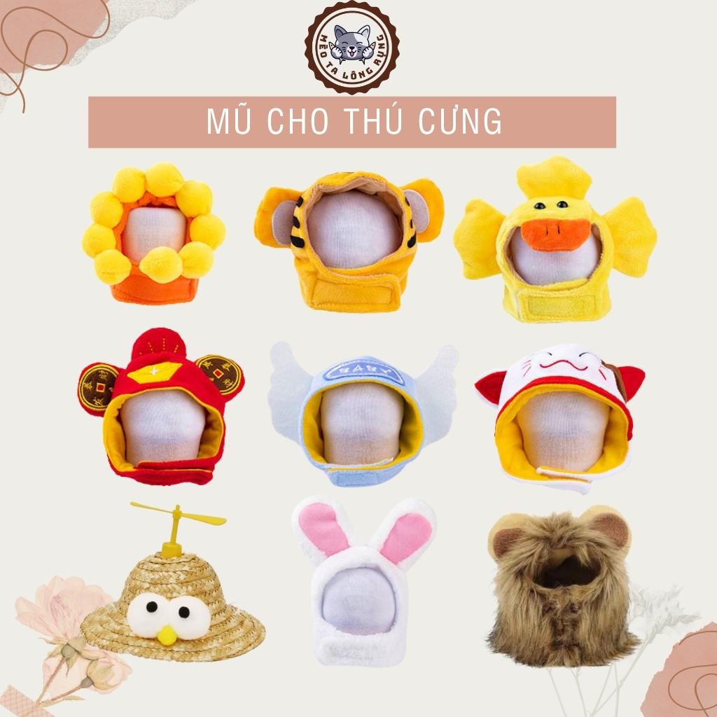 Mũ cho chó mèo dễ thương cân nặng từ 2kg tới 5kg