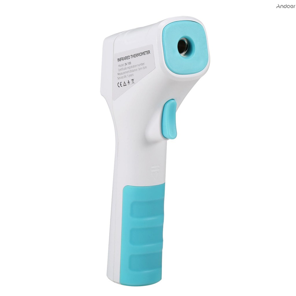 ♥♥~Non-contact Infrared Thermometer Tricolor Backlight Frontal Temperature/Material Temperature °C/°F 32 Memory