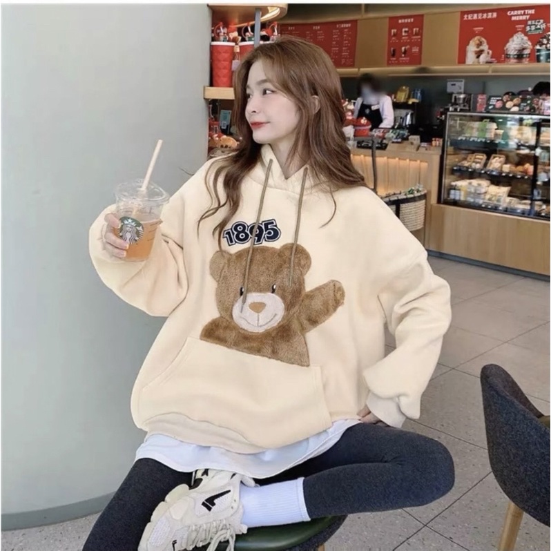 [new] Áo Hoodie Nỉ bản Thêu TEDDY Xịn Ulzzang Chống Nắng, Dày dặn