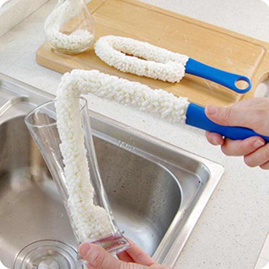 Bộ 3 bàn chải làm sạch bằng bông xốp mềm linh hoạt cọ rửa vệ sinh đa dụng