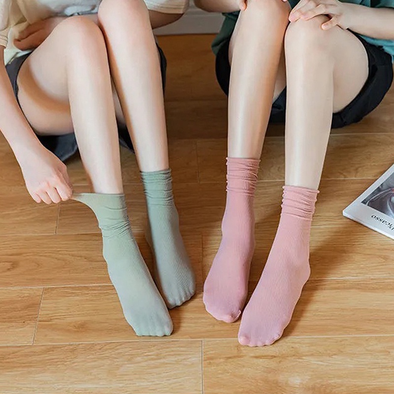 Vớ Nhung Thoáng Khí Siêu Mỏng Nhẹ Phong Cách Hàn Quốc