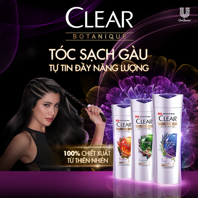 Dầu gội đầu Clear Botanique 9 Thảo Dược Quý cho Da Đầu Yếu với 3X Sức Mạnh Đánh Bay Gàu Nhờn Ngứa 900g | BigBuy360 - bigbuy360.vn