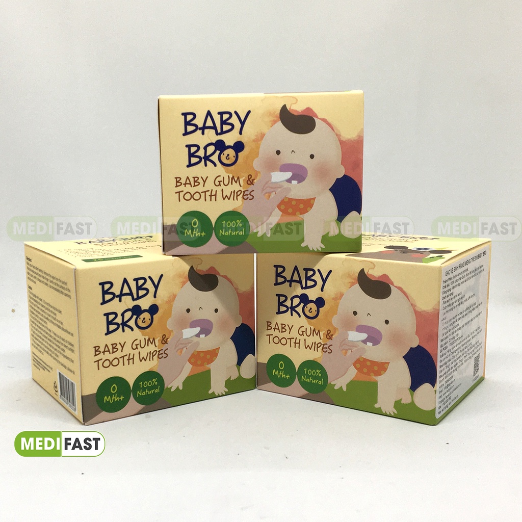 Gạc rơ lưỡi Baby Bro - Nhập khẩu Hàn Quốc - Baby Pro vệ sinh răng miệng cho bé