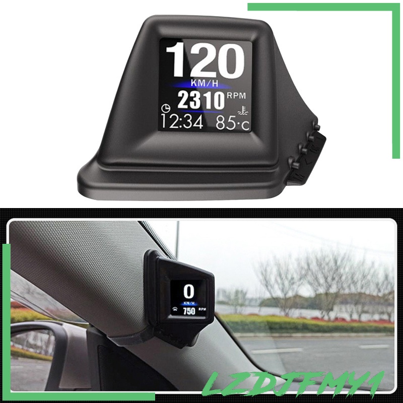 [giá giới hạn] Car Head Up Display GPS OBD2 Driving Computer LCD Screen Temperature Gauge