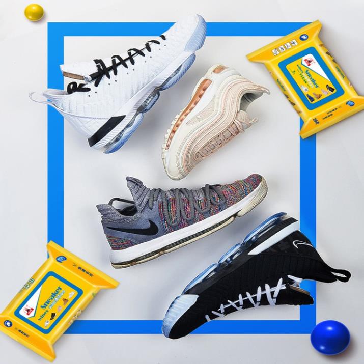 Gói 30 Tờ Khăn Giấy Ướt Lau Giày Sneaker, Giày Thể Thao Nam Nữ, Balo, Túi Xách SHOP MẸ BÚN