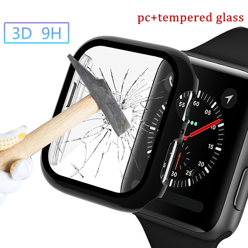 Apple Ốp Bảo Vệ Mặt Đồng Hồ Thông Minh Iwatch Series 1 / 2 / 3 / 4 / 5 / 6 / Se 3d 9h Siêu Mỏng