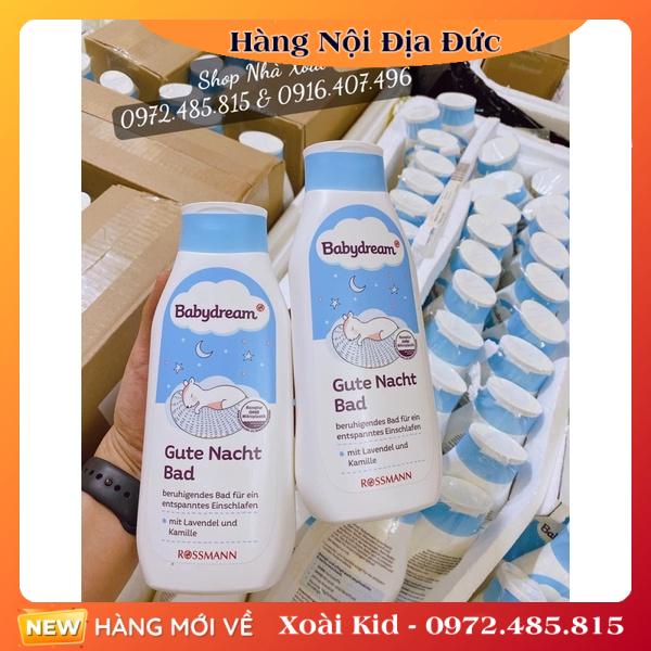 [Hàng nội địa Đức] Sữa tắm Babydream Gute Nacht Bad giúp bé ngủ ngon - Date mới nhất
