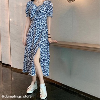Váy dáng dài xẻ tà