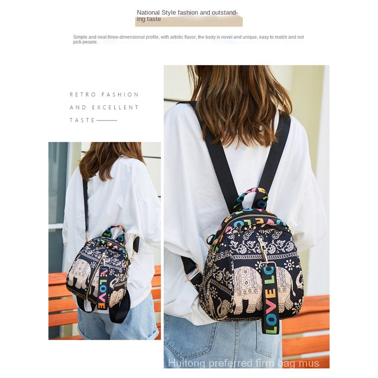 Ba lô vải oxford thời trang dành cho nữ