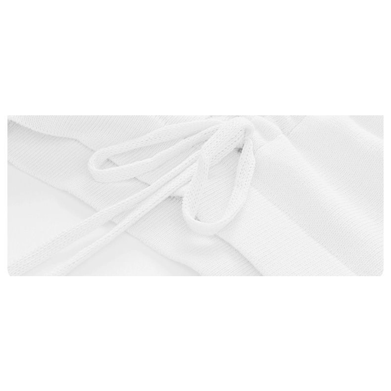 Áo polo Tay Ngắn Phối Dây Rút In Hình Gấu Trắng Thời Trang Mùa Hè Mới Dành Cho Bạn Nữ