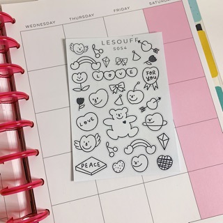 S054 - STICKER TRANG TRÍ PLANNER, BULLET JOURNAL