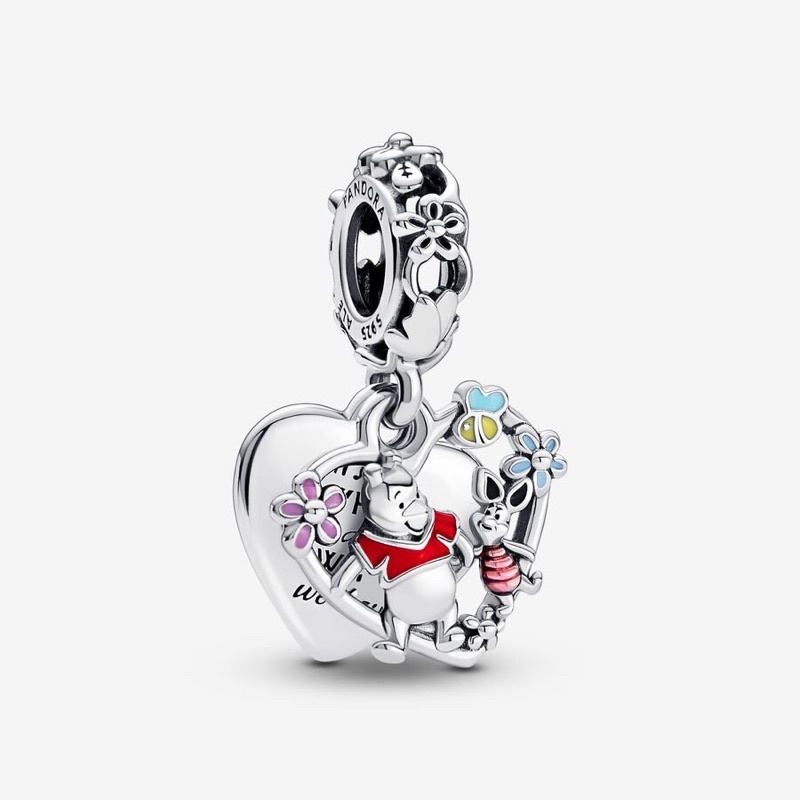 CHARM PAN ALE BỘ SƯU TẬP MỚI DISNEY POOH BẠC S925 THUẦN KHIẾT HÀNG CAO CẤP