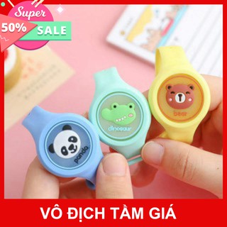 Đồng Hồ Tình Dầu Đuổi Muỗi Phát Sáng Hoạt Hình Dễ Thương