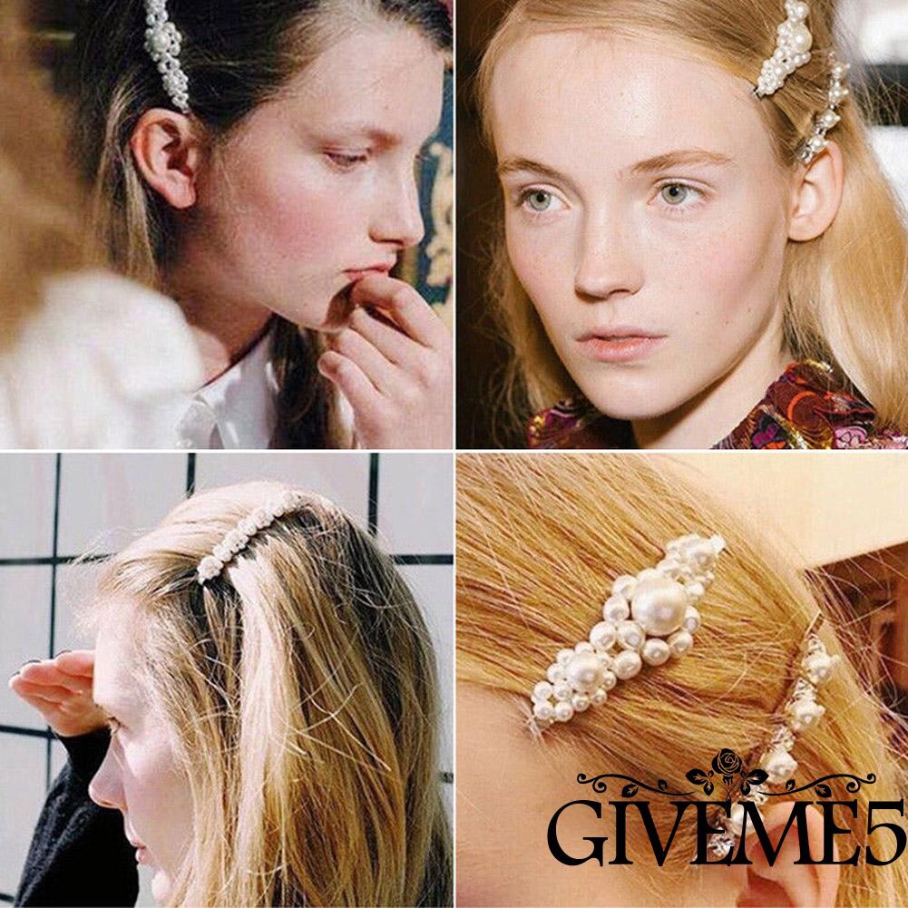 Kẹp tóc đính ngọc trai thanh lịch cho nữ