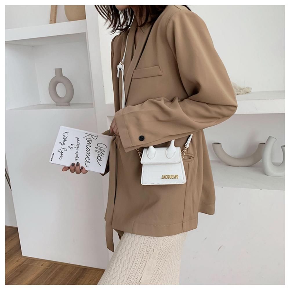 Túi Đeo Vai Mini Bằng Da Pu Nhiều Màu Tùy Chọn Hợp Thời Trang Cho Nữ