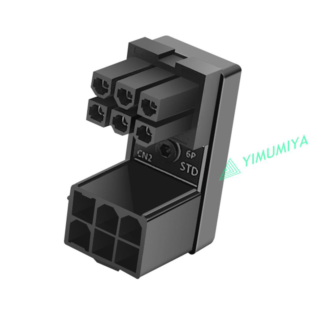 Đầu Chuyển Đổi Atx 8pin 6pin Female Sang 8pin 6pin Male 180 Độ Cho Desktop Gpu | BigBuy360 - bigbuy360.vn