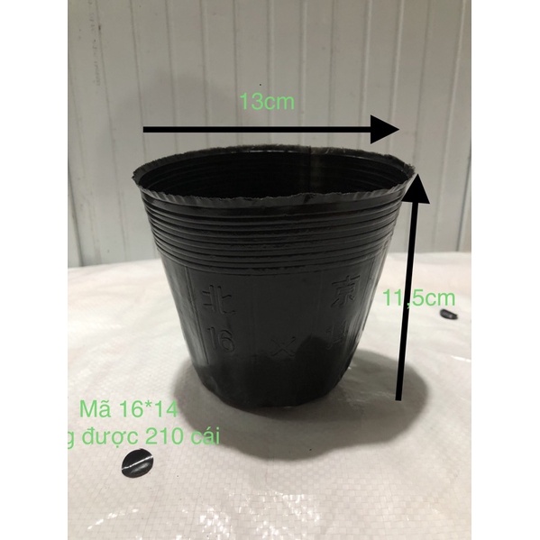 sét 5 cái bầu ươm cây mã 16*14( hàng dày )
