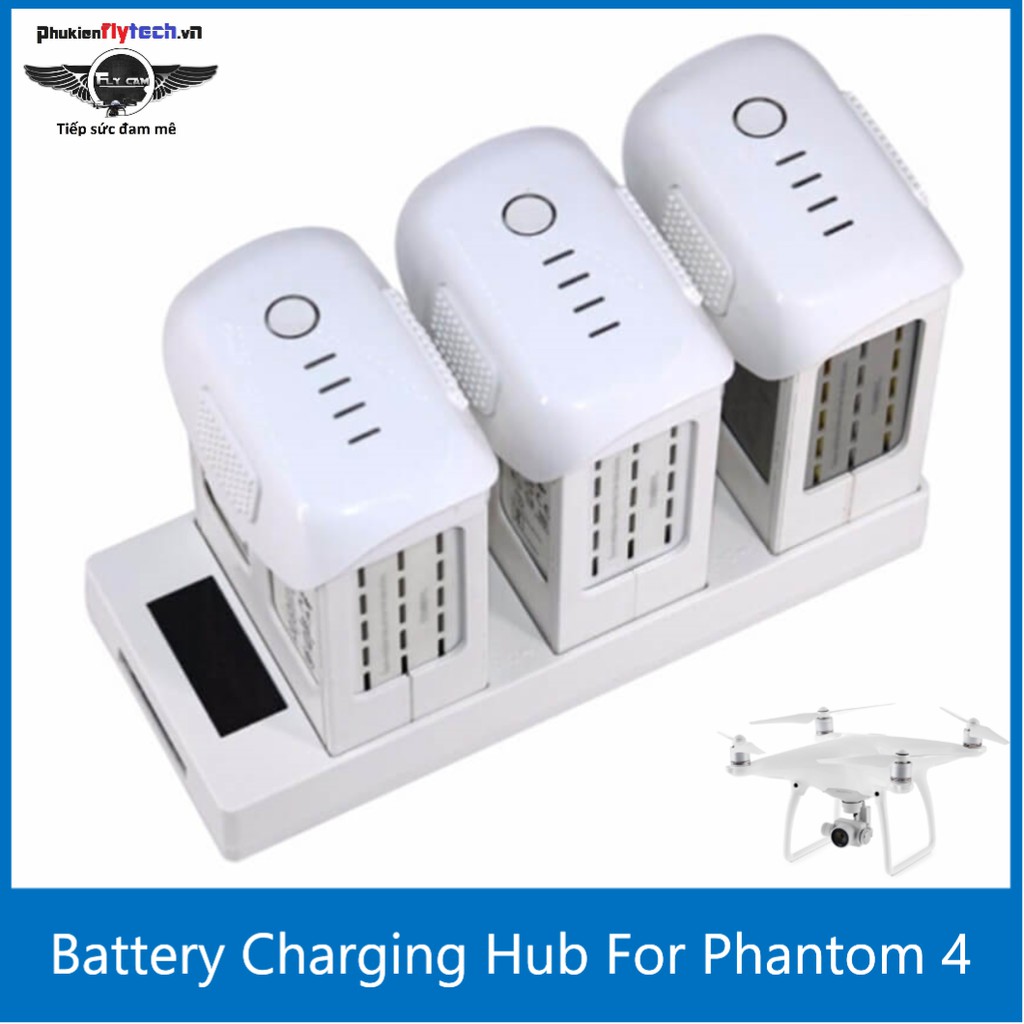 Hub sạc 3 pin Phantom 4 - New version