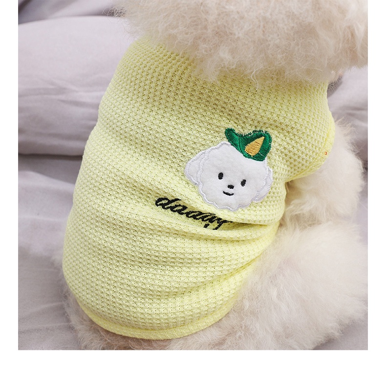 &lt;cutepethome&gt;Áo Ba Lỗ Thoáng Khí Mùa Hè Cho Thú Cưng