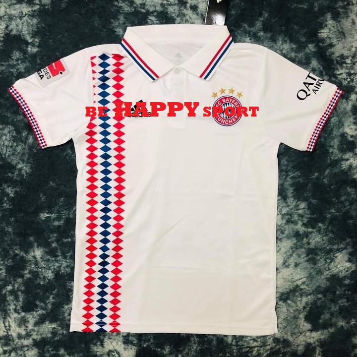 Áo Bóng Đá Đẹp Và Độc  FREESHIP  Áo Polo Nam Bayern Munich 2021 PP bởi Be Happy Sport