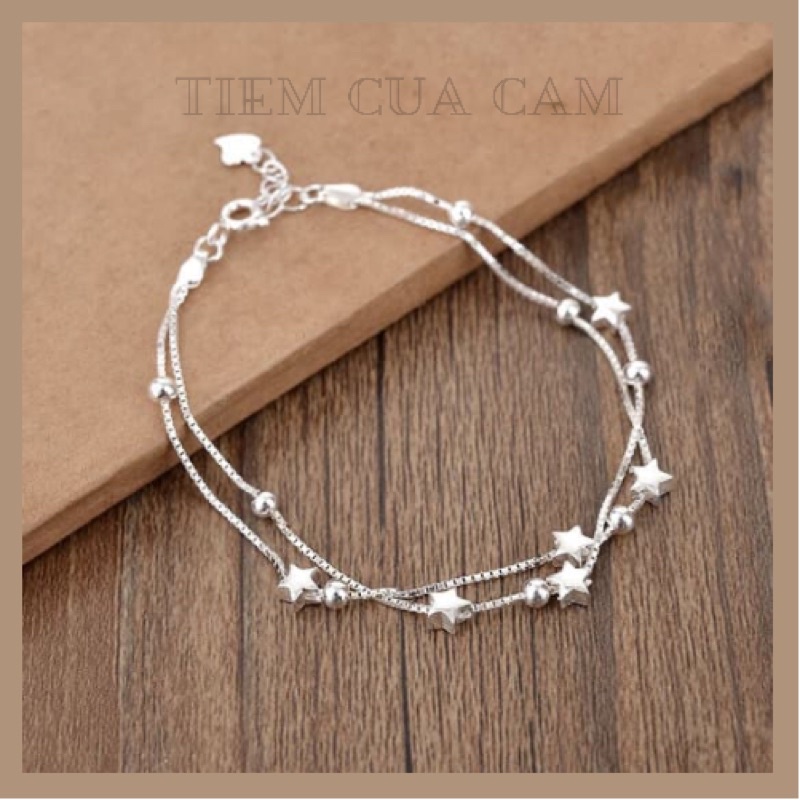 Lắc tay bạc 925 hình ngôi sao xinh xắn Tiệm Của Cám
