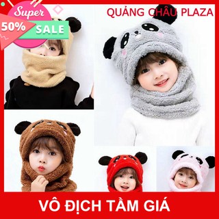 [ siêu ấm ] Mũ len bông con nhỏ gấu Panda