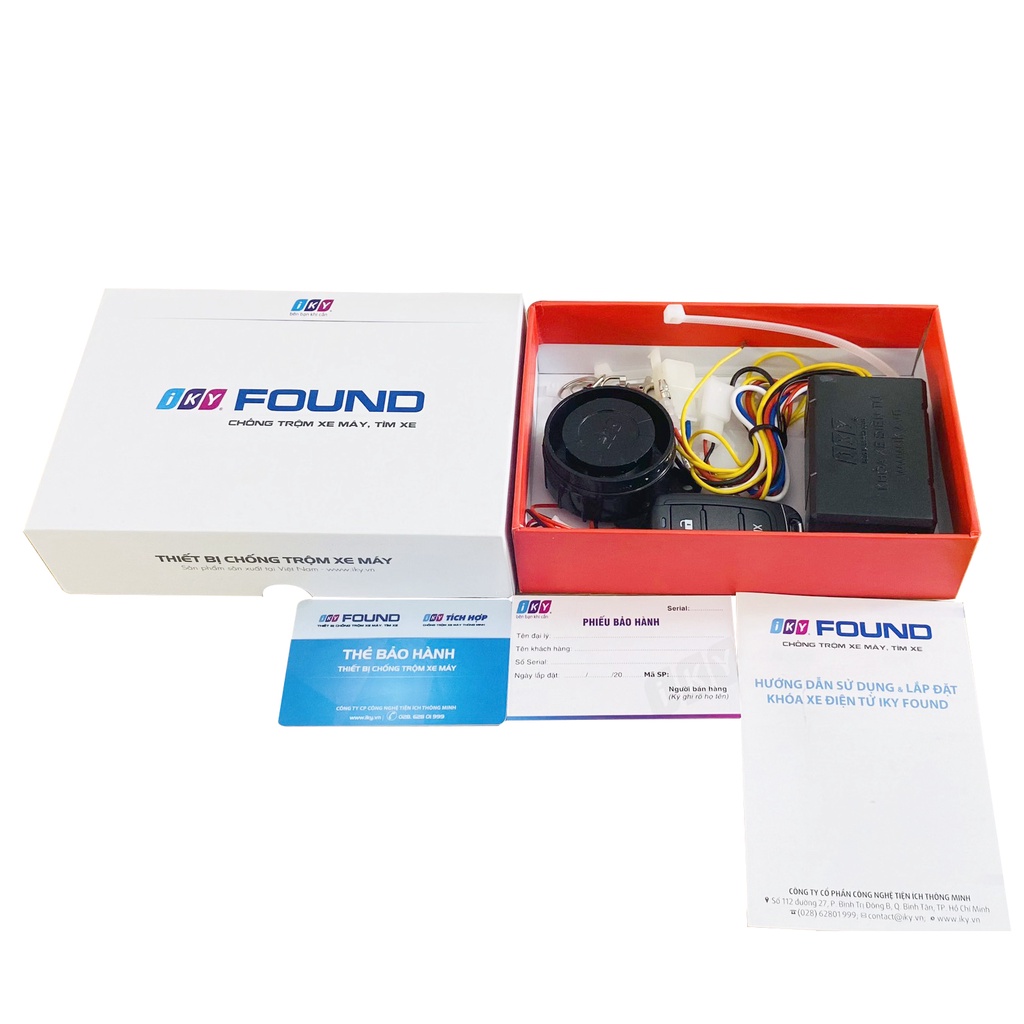 KHÓA CHỐNG TRỘM XE MÁY IKY FOUND