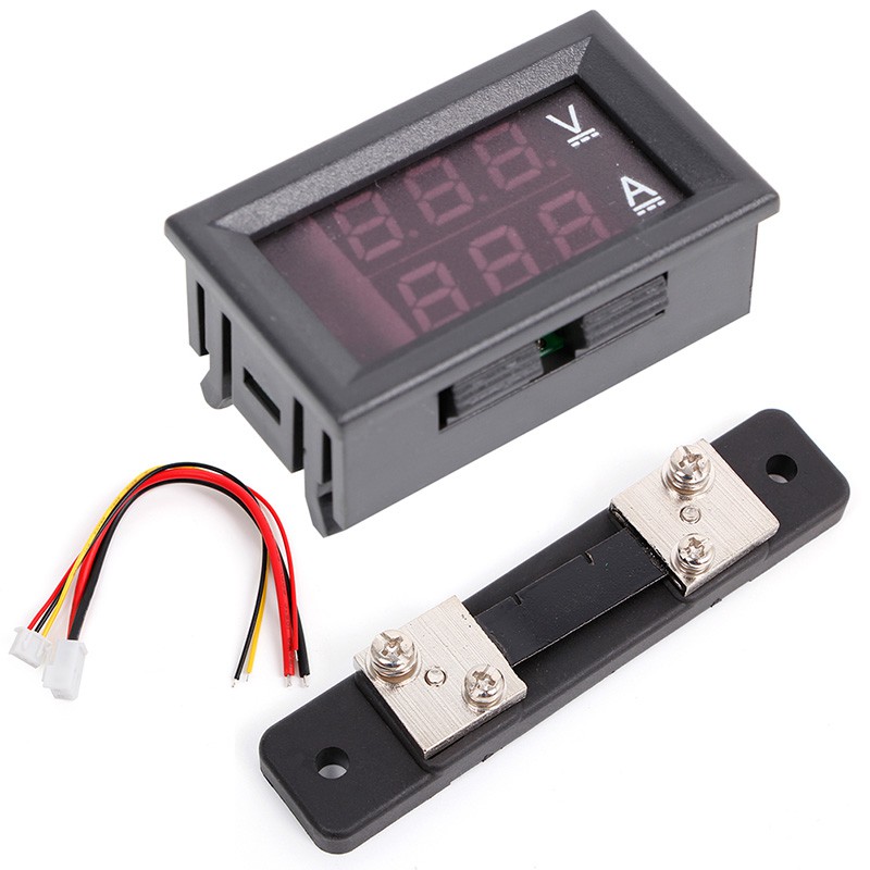 Vôn Kế Kỹ Thuật Số 0-100V / 50A 2 Trong 1