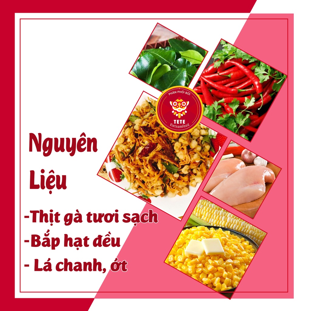 Bắp Lắc Khô Gà Lá Chanh TETE 500 gram | BigBuy360 - bigbuy360.vn