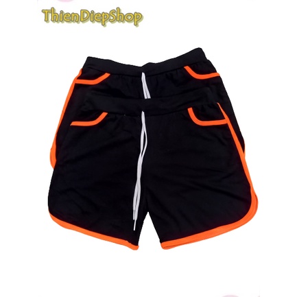 Quần đùi nữ viền sọc mặc nhà màu đen, quần dây rút vãi thun cotton 4 chiều co giãn thoáng và thấm hút mồ hôi, mặc nhà | BigBuy360 - bigbuy360.vn