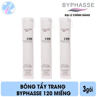 (T2/2025) Bông Tẩy Trang Byphasse 120 Miếng