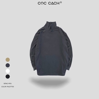 Áo nỉ nam nữ cổ lọ basic AD8210 by COCCACH