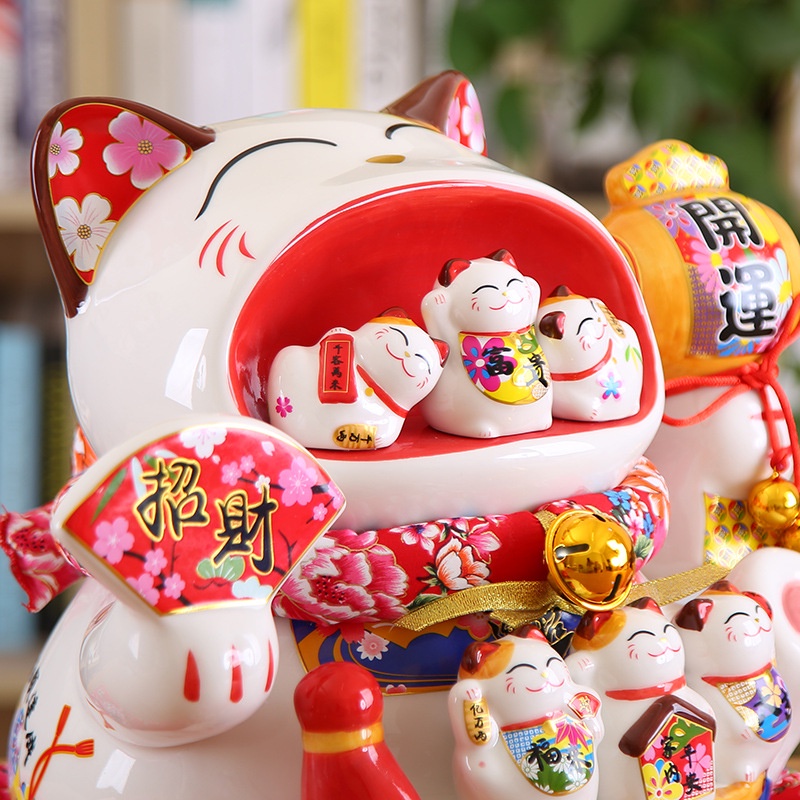 MÈO THẦN TÀI-ĐẠI CHỦY ĐẠI PHÚC  cao 30cm