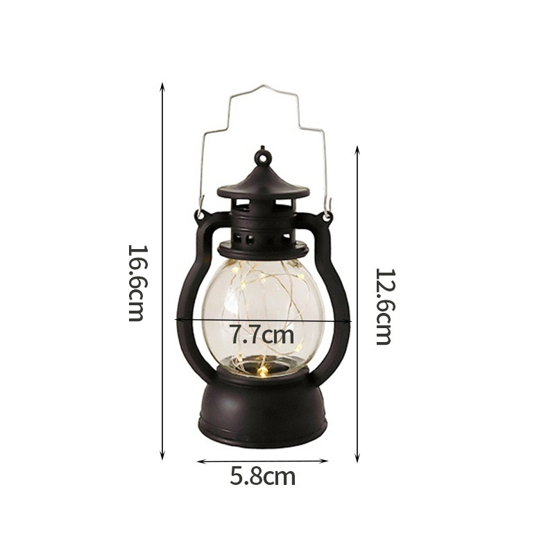 Đèn Lồng LED Cầm Tay Phong Cách Vintage Sử Dụng Pin Dùng Trang Trí Tiệc Halloween