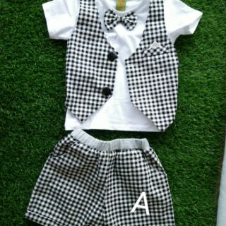 Bộ giả vest bé trai;